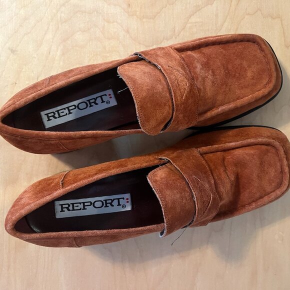 Vintage Burnt Orange Suede Pumps (8.5) - Picture 1 of 4